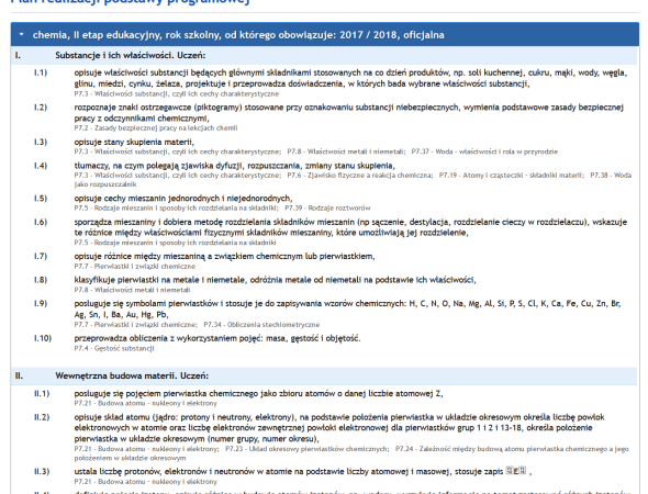 Dzienniki - podstawy programowe