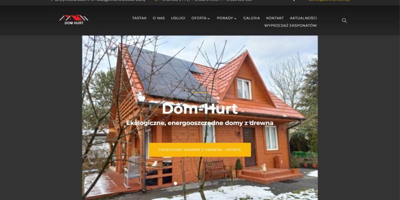 Obraz strony internetowej domhurt.com.pl