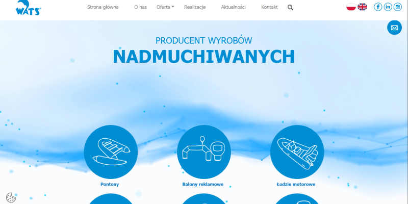 Obraz strony internetowej wats.com.pl