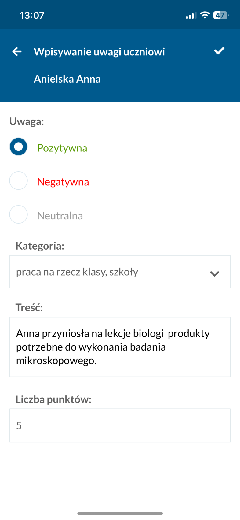 dziennik aplikacja dla nauczyciela